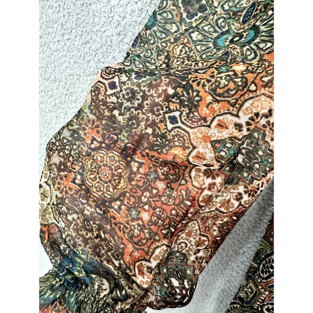 Rabbit Designs 16 Paisley Patchwork Midi Dress Boho Whimsigoth Fairy Grunge - Picture 6 of 8